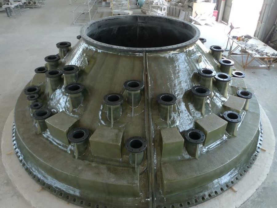 FRP scrubber and tower 5