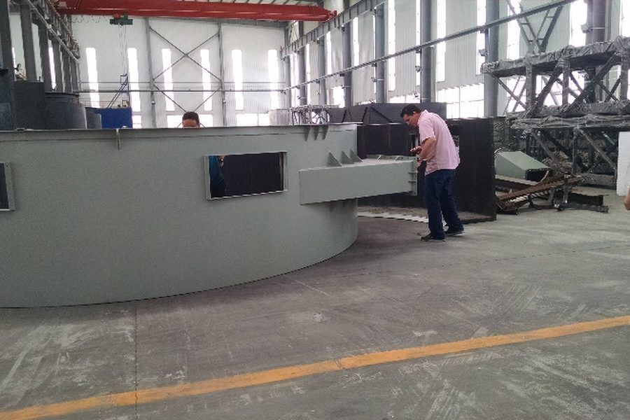 Thickener rake and internal drive structure