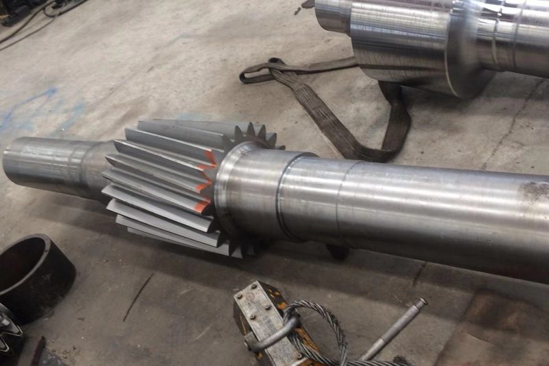 Machined pinion shaft and drive gear